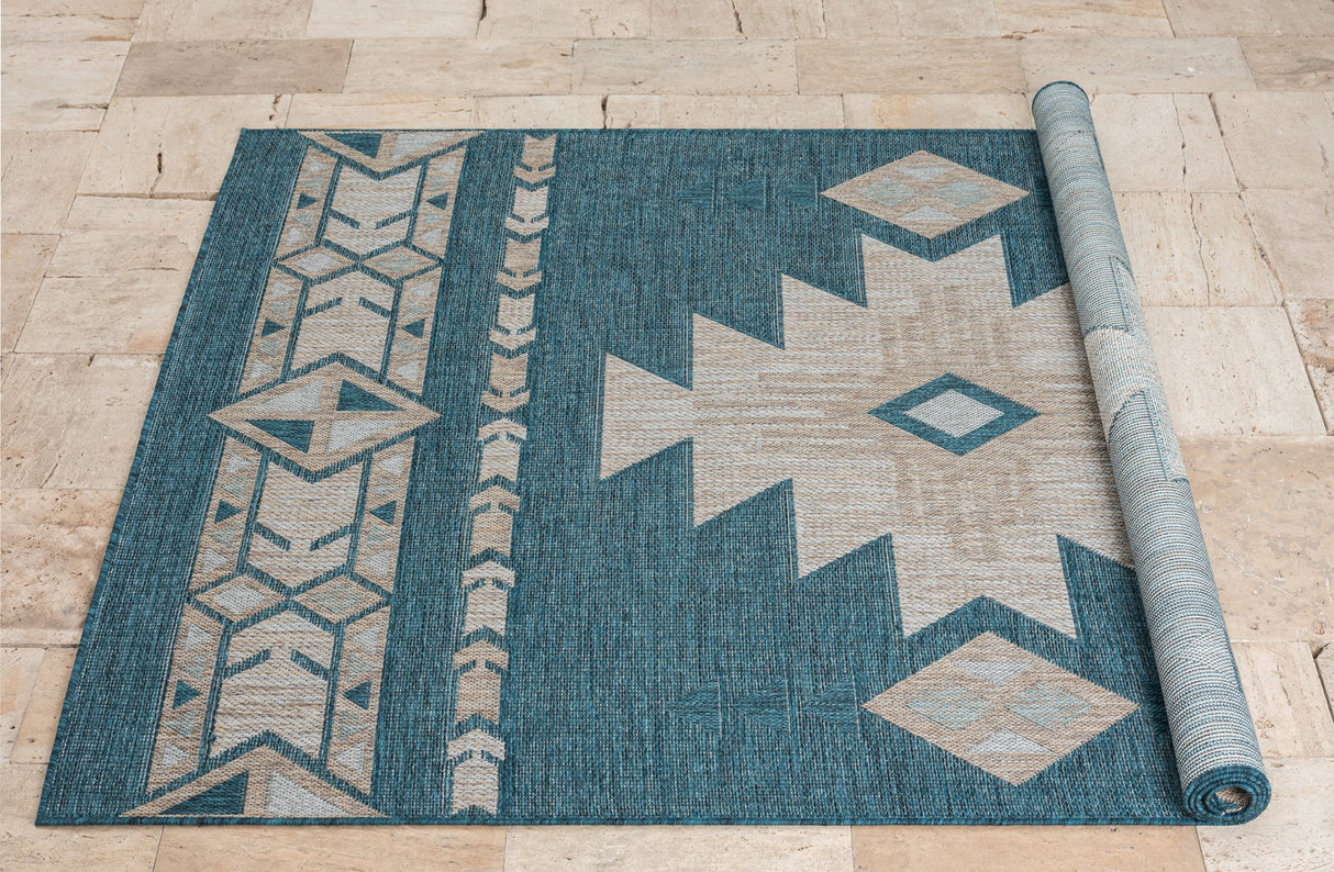 Coastal 664 Turquoise Rug