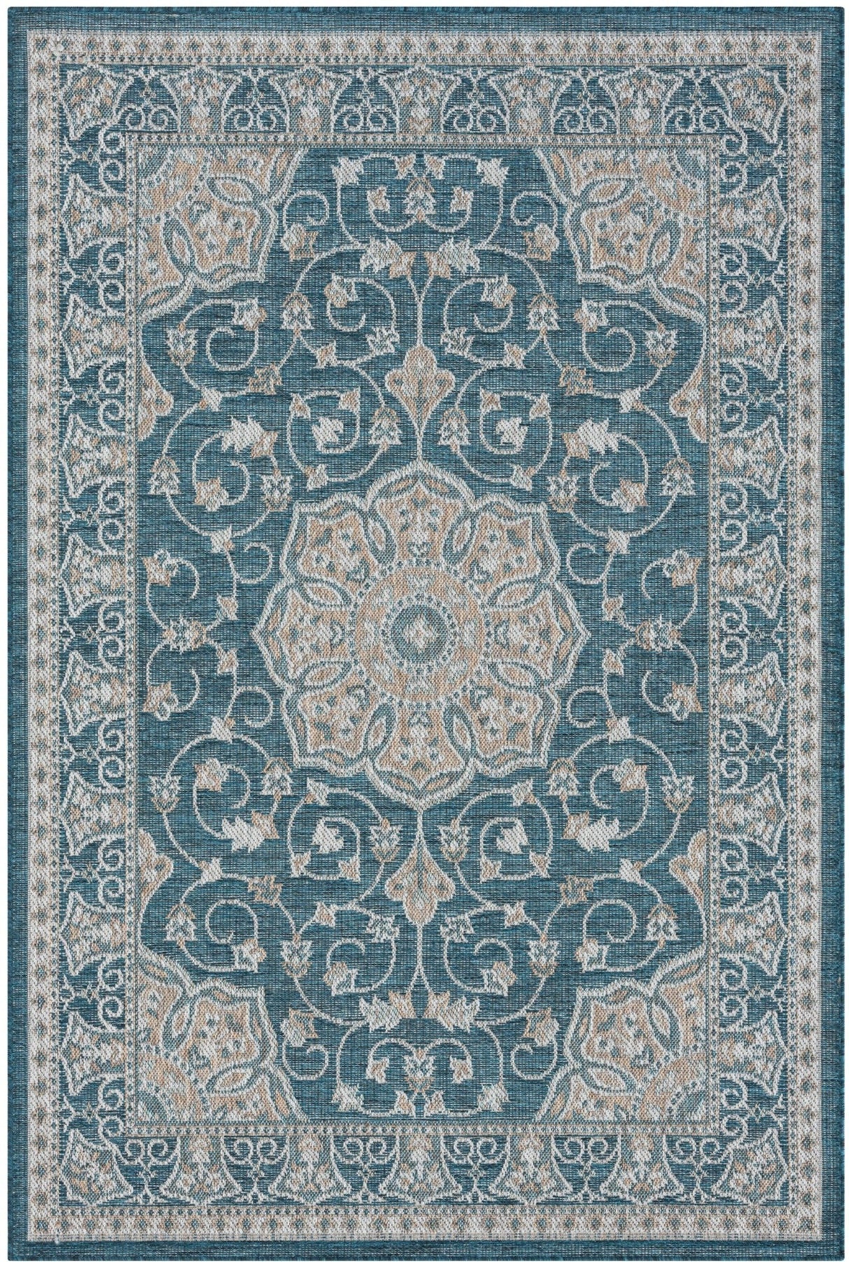 Coastal 668 Turquoise Rug