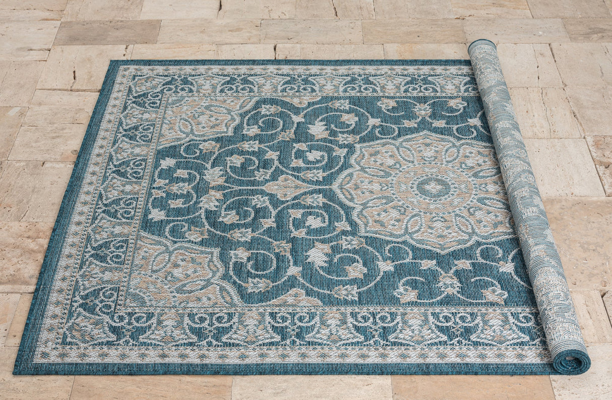 Coastal 668 Turquoise Rug