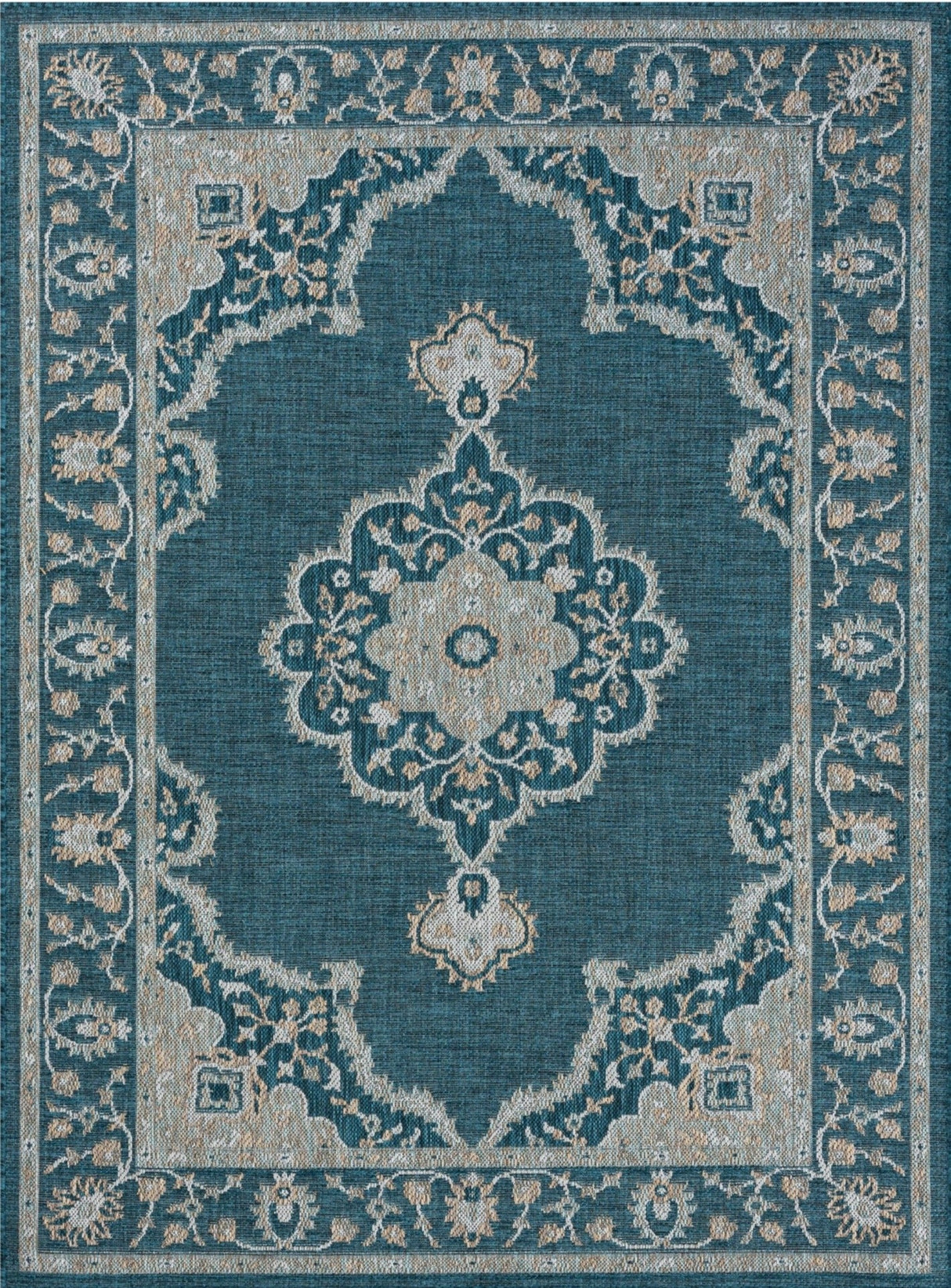 Coastal 672 Turquoise Rug