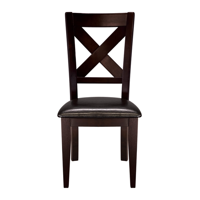 Crown Pointe Warm Merlot Side Chair, Set of 2