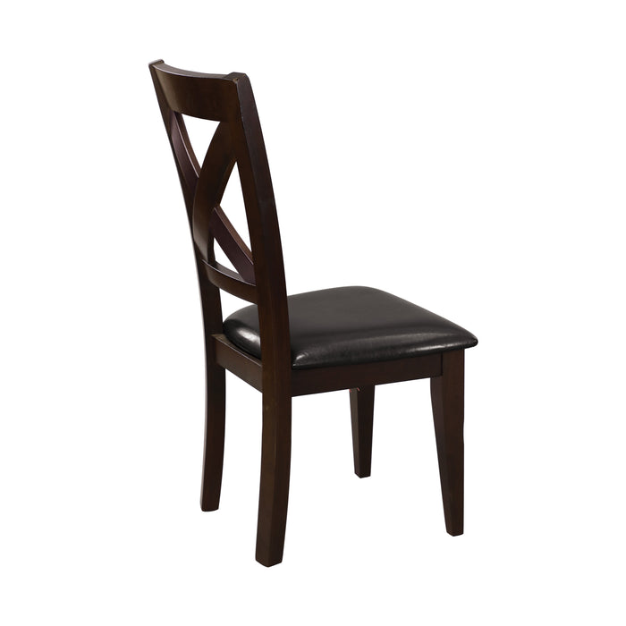 Crown Pointe Warm Merlot Side Chair, Set of 2