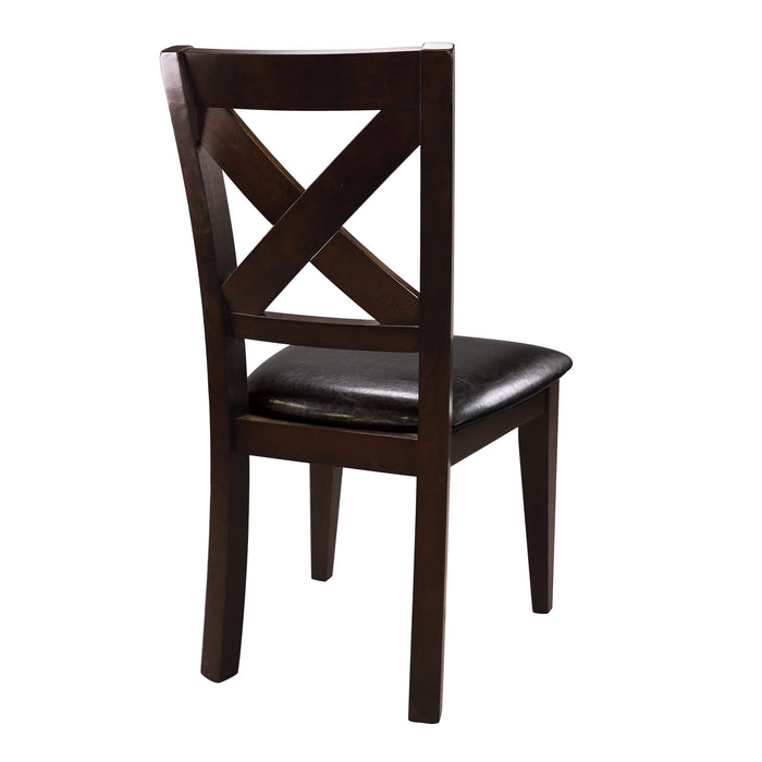 Crown Pointe Warm Merlot Side Chair, Set of 2