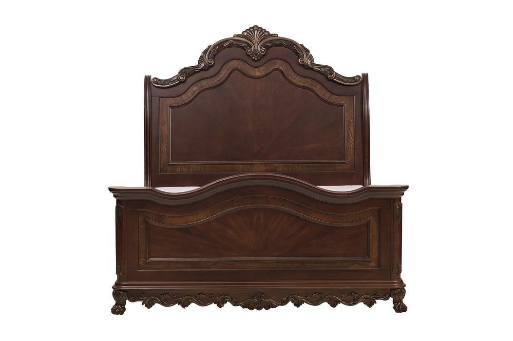 Deryn Park Cherry Queen Sleigh Bed