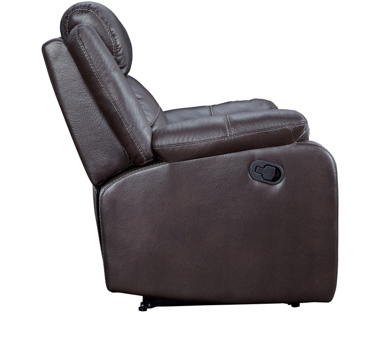 Yerba Brown Microfiber Lay Flat Reclining Chair