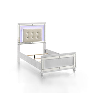 Valentino - 3/3 Twin Headboard - White