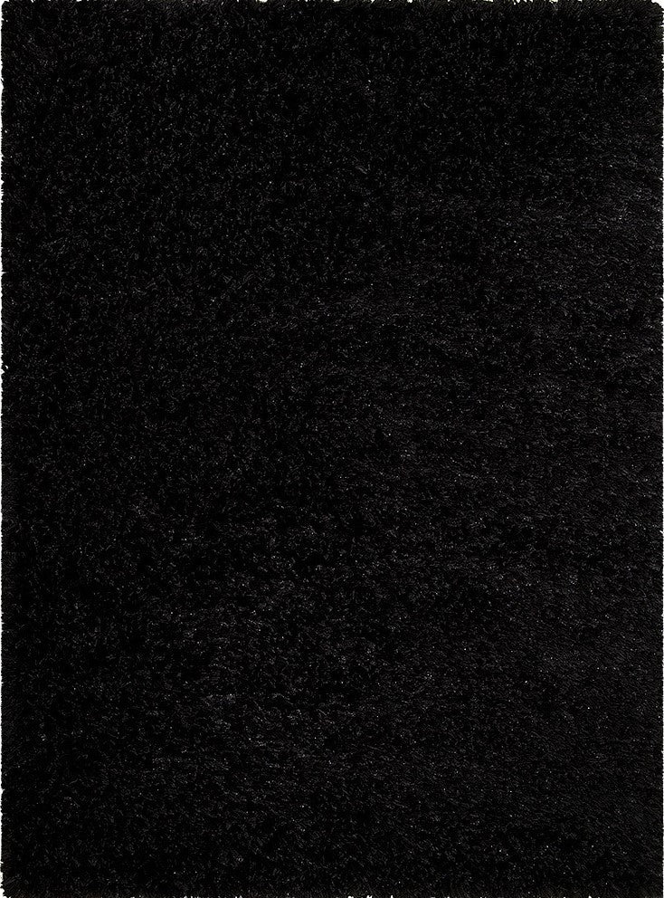 Decorative Shag Black Rug