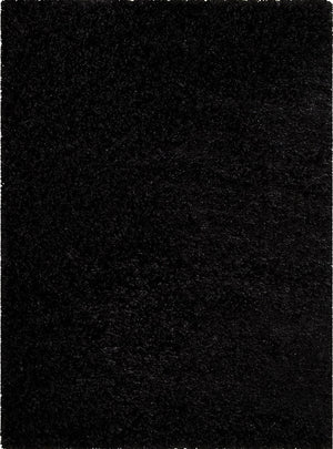 Decorative Shag Black Rug