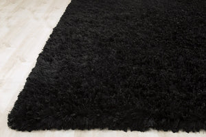 Decorative Shag Black Rug