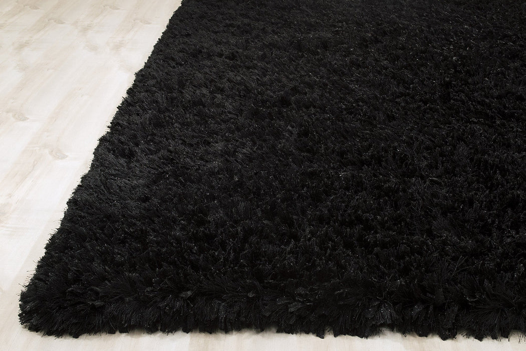 American cover design / Persian weavers Decorative Shag Black Rug