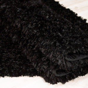 Decorative Shag Black Rug