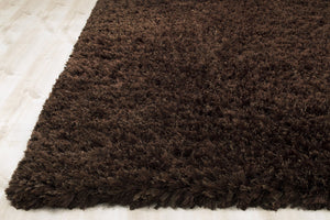 Decorative Shag Chocolate Rug
