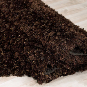 Decorative Shag Chocolate Rug