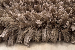 Decorative Shag Khaki Rug