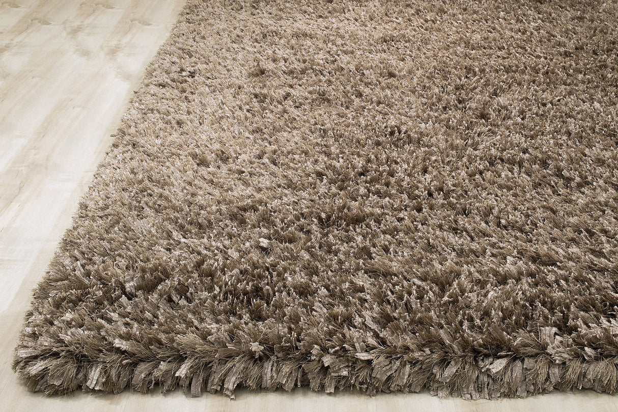 Decorative Shag Khaki Rug