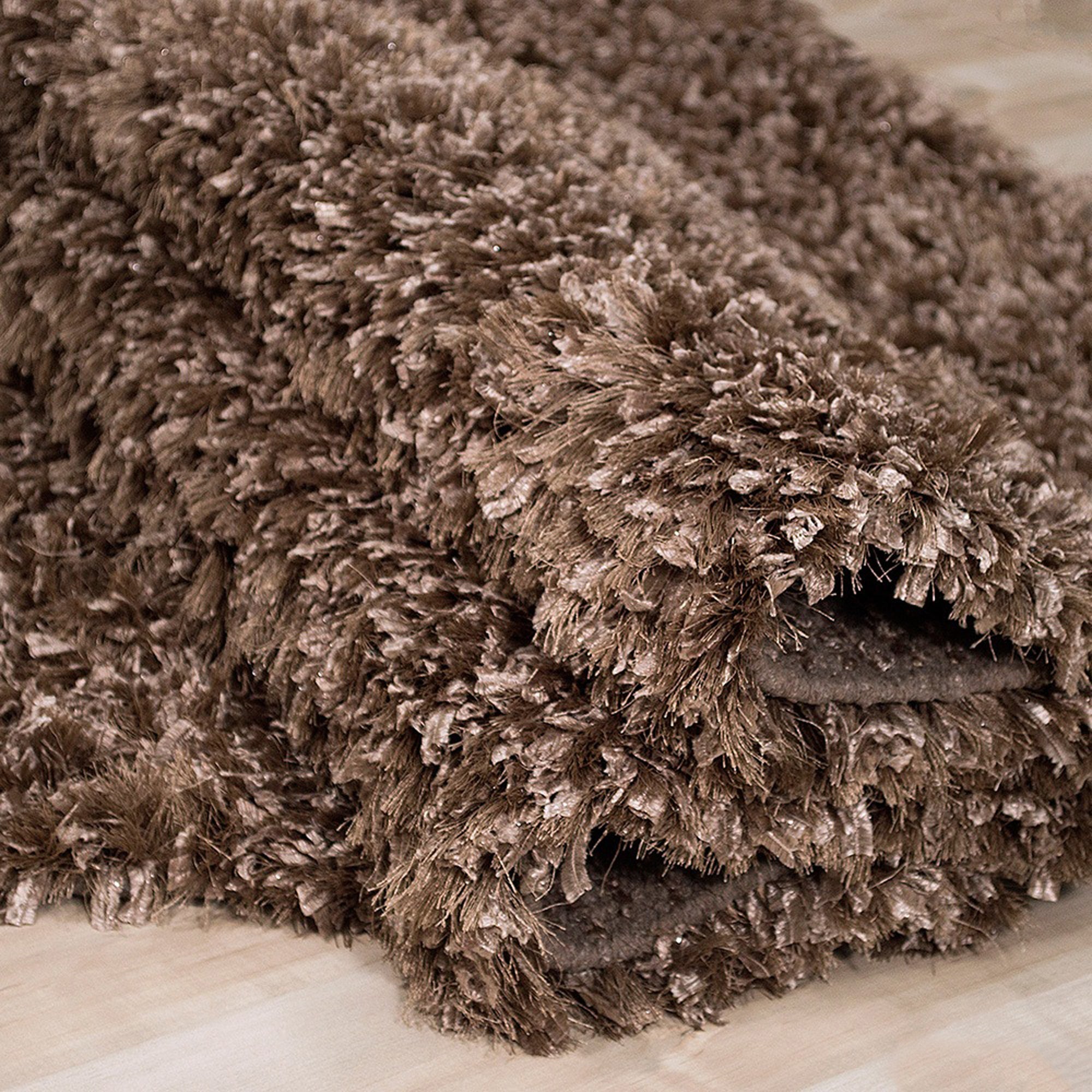 Decorative Shag Khaki Rug