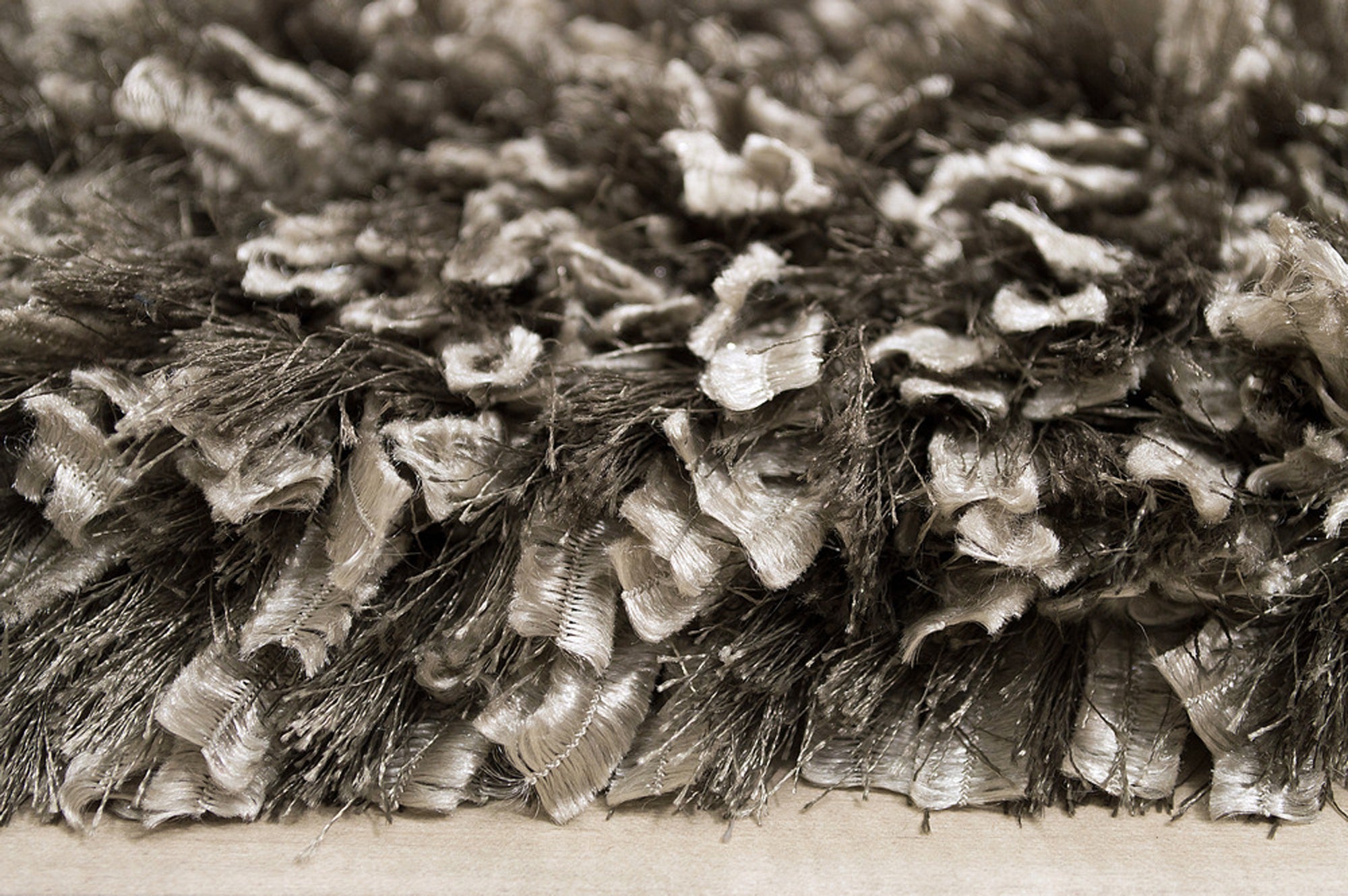 Decorative Shag Titanium Rug