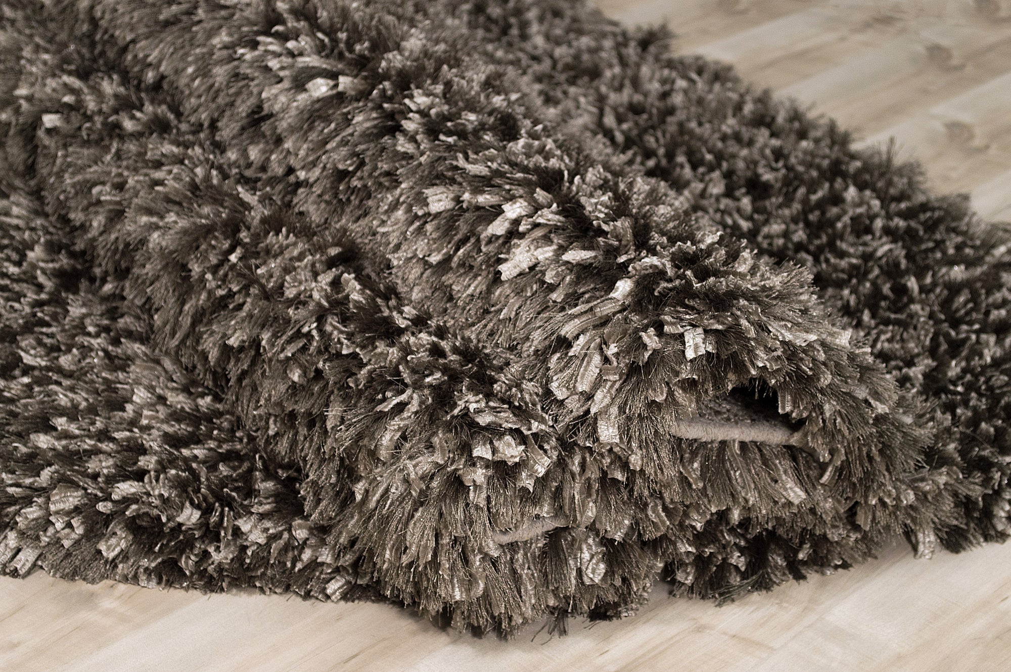 Decorative Shag Titanium Rug