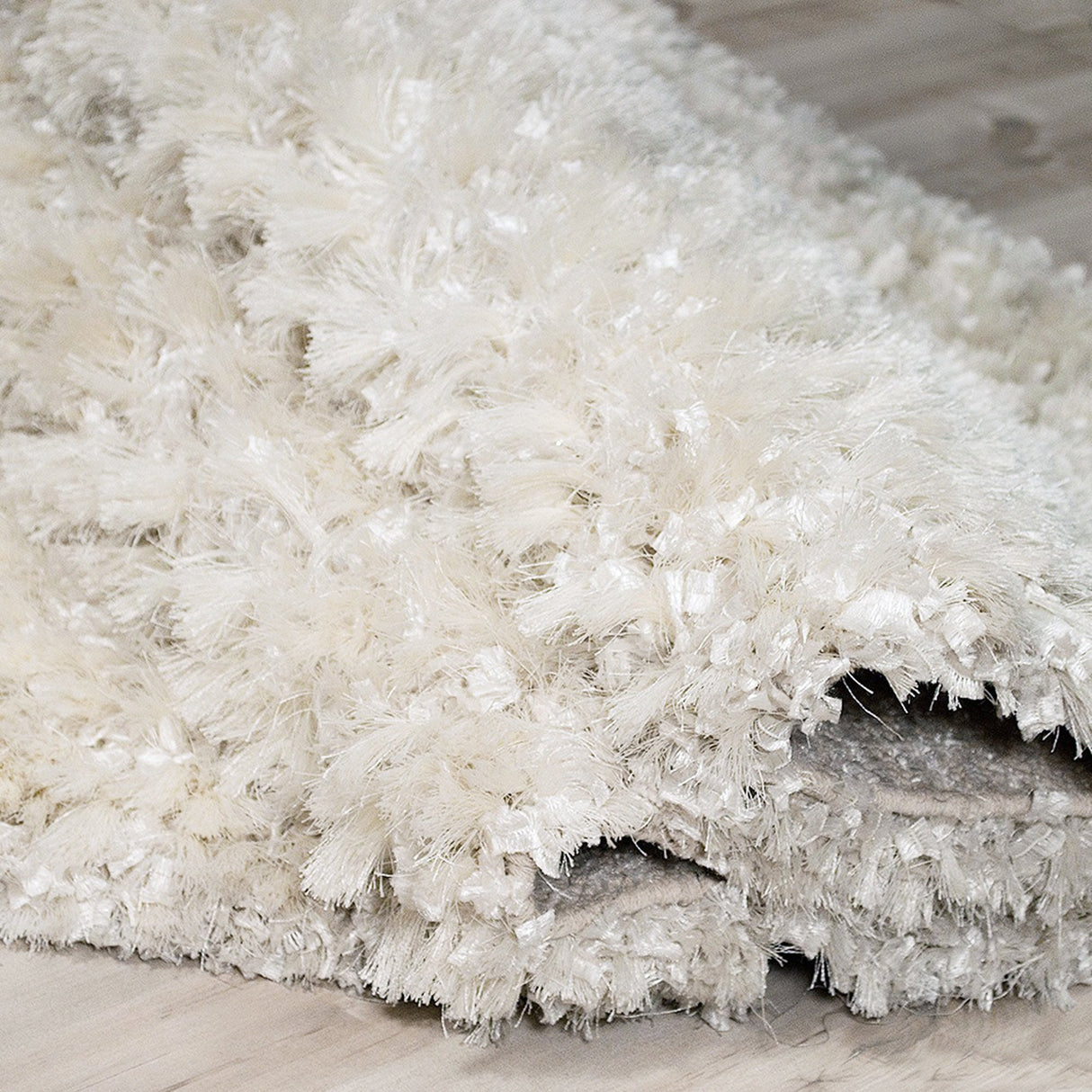 Decorative Shag White Rug
