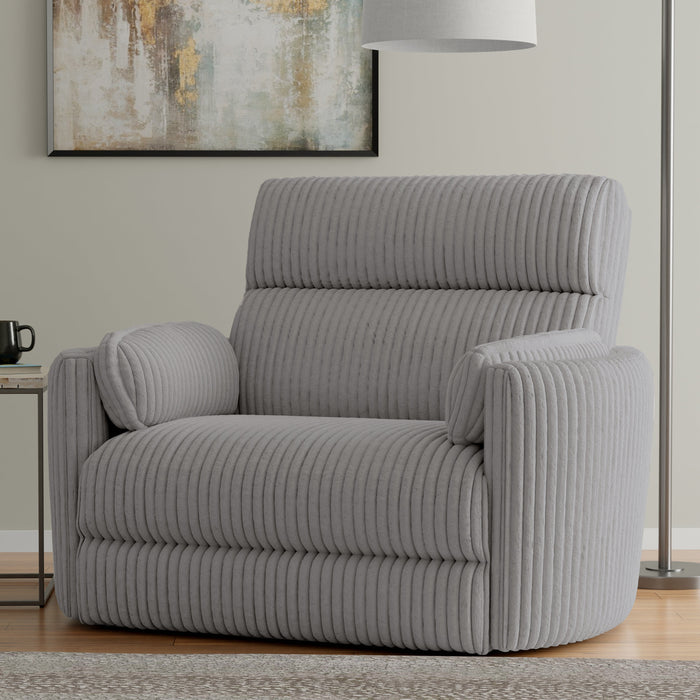 Modern Living - Radius Extra Wide Power Glider Recliner in Mega Grey (Set of 2) - Perfect Nursery Chair - MRAD#812GP-XL-2-MGGR