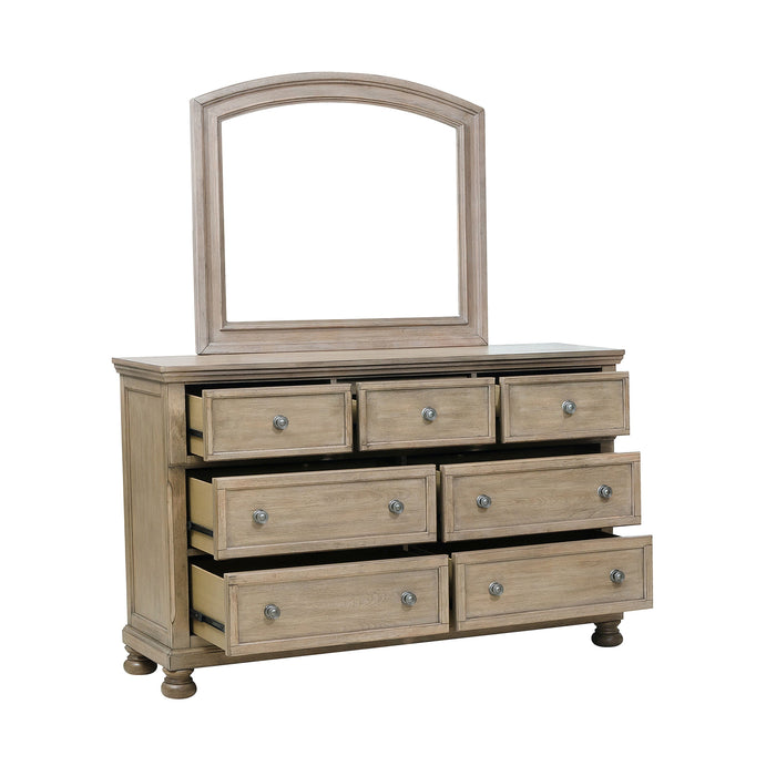 Bethel Wire Brushed Gray Dresser