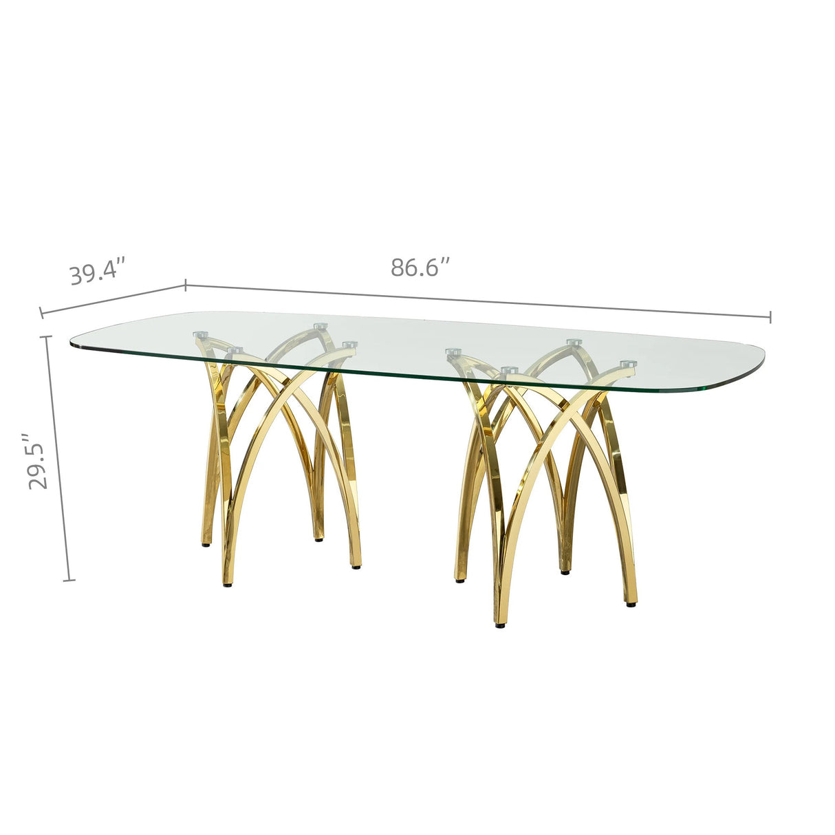 Tempered Glass Dining Table