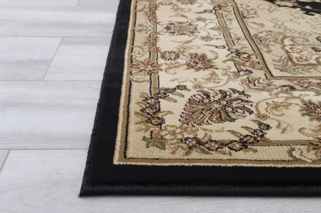 American cover design / Persian weavers Elegance 204 Black Rug