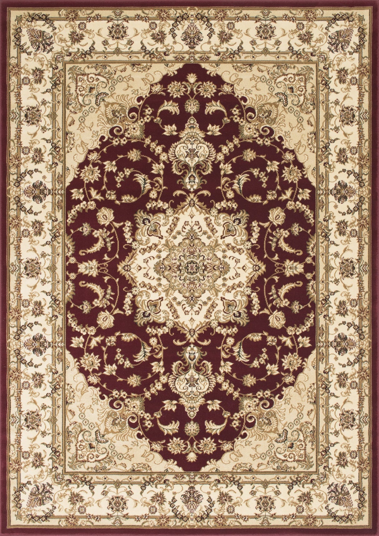 Elegance 204 Burgundy Rug