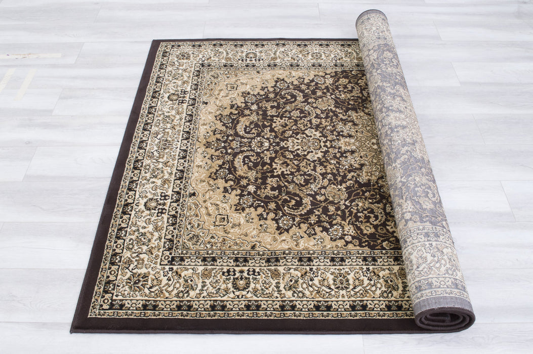 American cover design / Persian weavers Elegance 205 Chocolate Rug