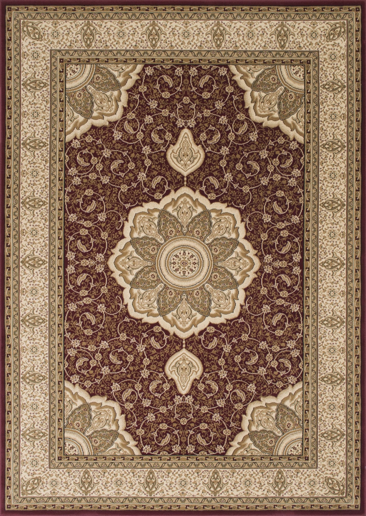 Elegance 206 Burgundy Rug