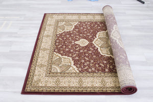Elegance 206 Burgundy Rug