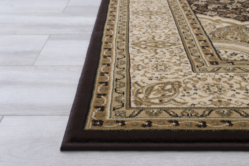 American cover design / Persian weavers Elegance 206 Chocolate Rug