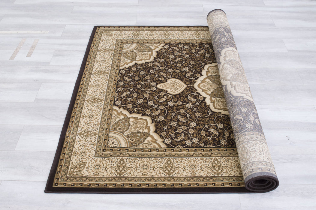 American cover design / Persian weavers Elegance 206 Chocolate Rug