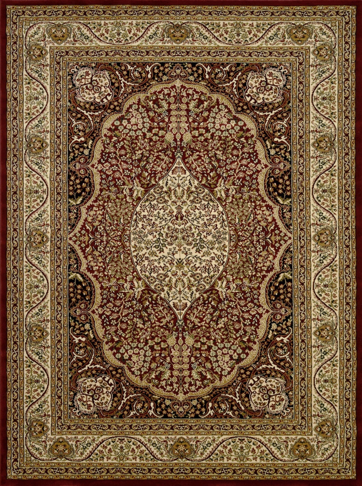 Elegance 207 Burgundy Rug