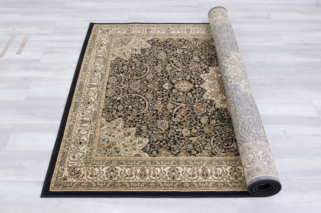 American cover design / Persian weavers Elegance 208 Black Rug