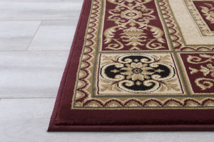 Elegance 215 Burgundy Rug