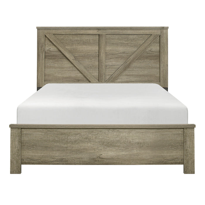 Avenue Rustic Queen Panel Bed