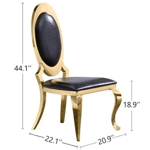 Soft PU Leather Upholstered Chairs(Includes two chairs)