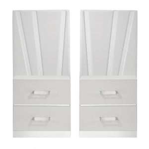 Europa - Nightstand Panels (Set of 2) - White