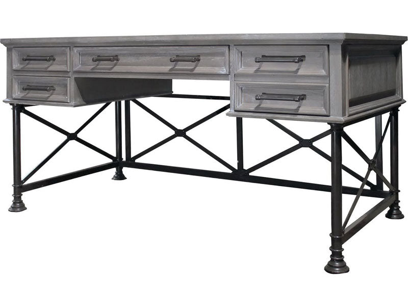 Modern Furniture - Gramercy Park Writing Desk in Vintage Burnished Smoke Finish - GRAM#9085