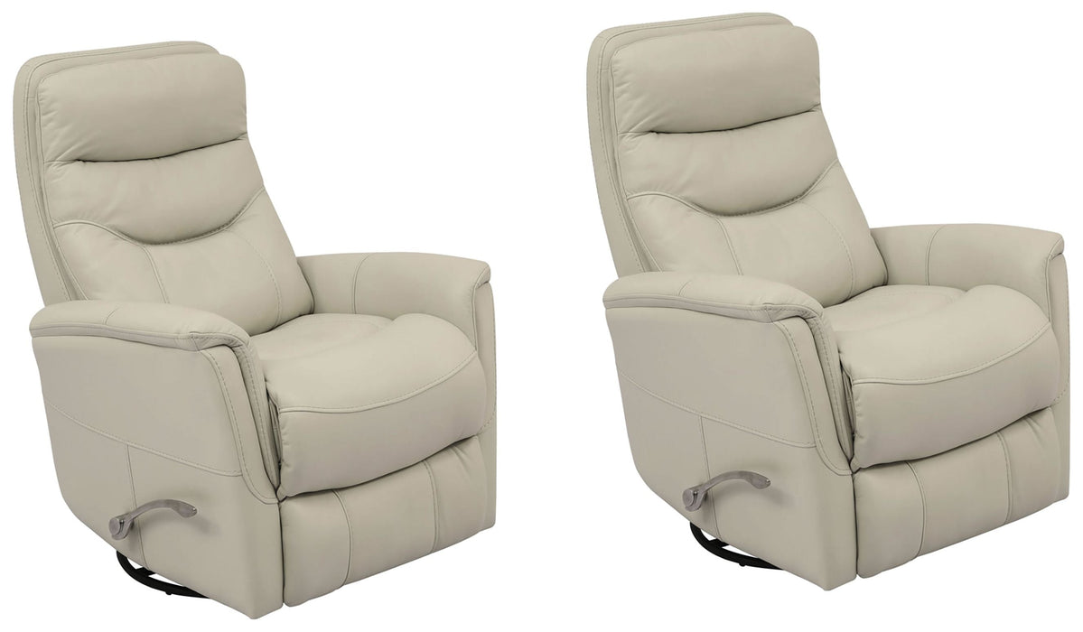 Modern Living - Gemini Swivel Glider Recliner in Ivory (Set of 2) - MGEM#812GS-2-IV