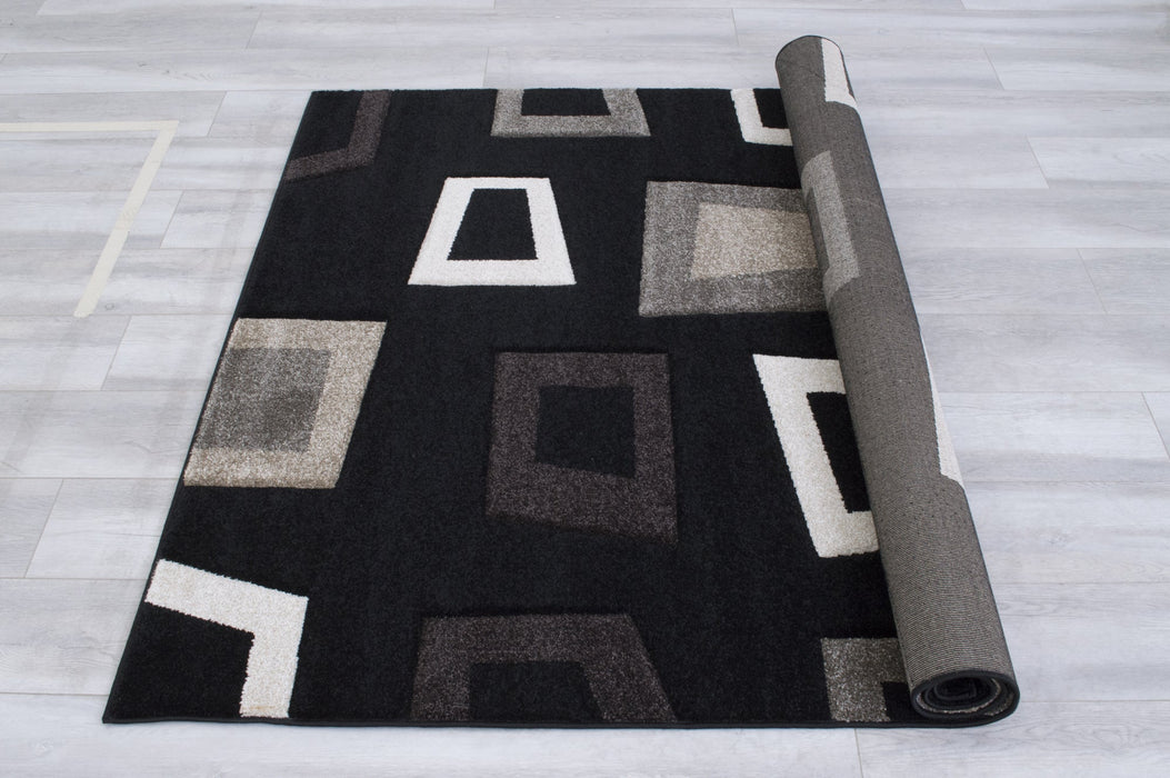 American cover design / Persian weavers Hollywood 280 Black Rug