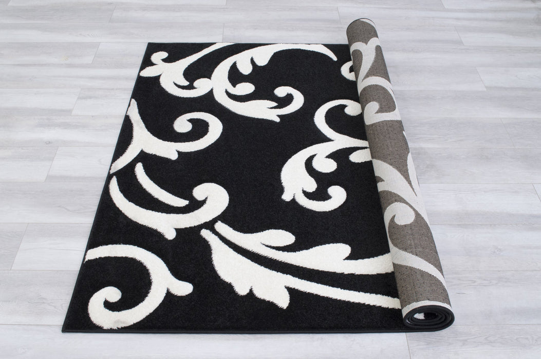 American cover design / Persian weavers Hollywood 290 Black Rug