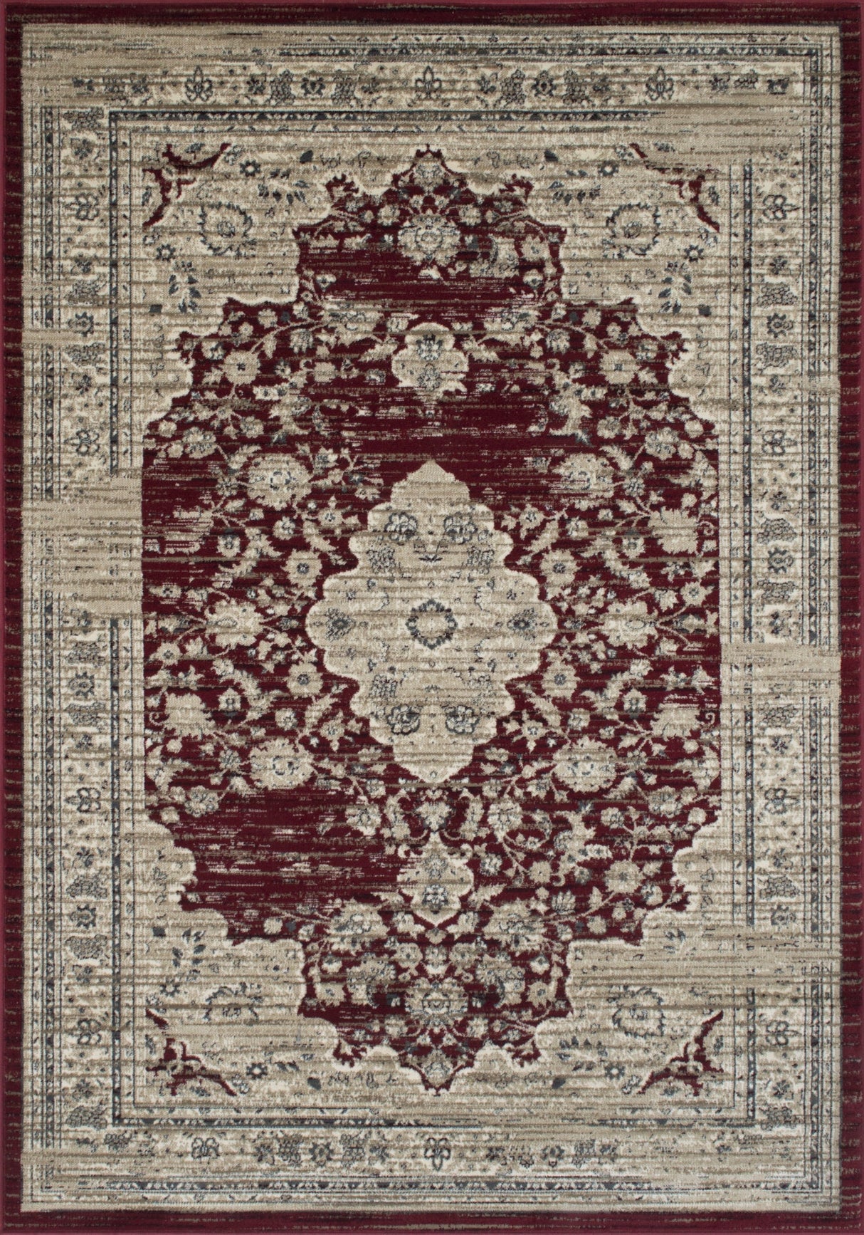 Hudson 1093 Burgundy Rug