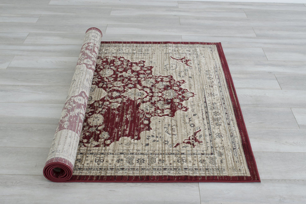 Hudson 1093 Burgundy Rug