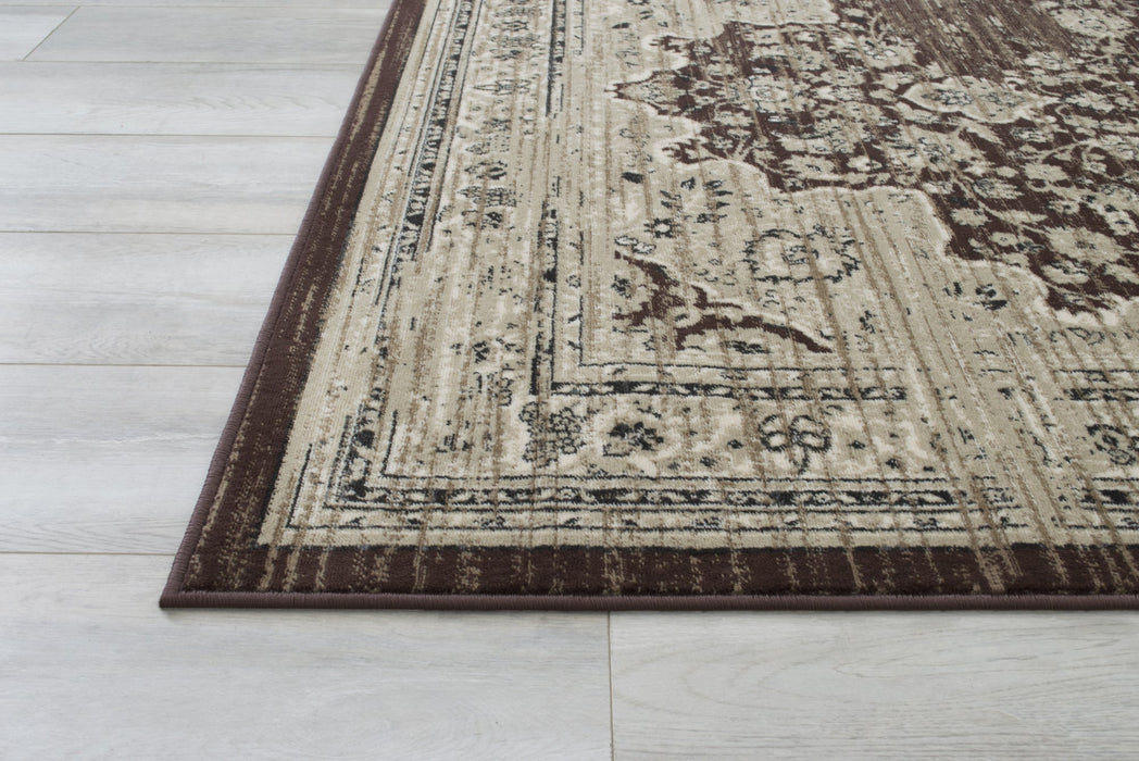 American cover design / Persian weavers Hudson 1093 Espresso Rug