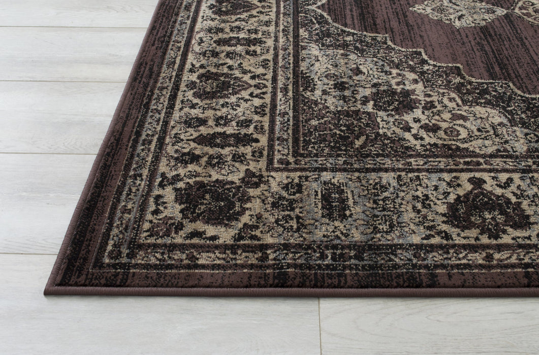 American cover design / Persian weavers Hudson 1094 Espresso Rug