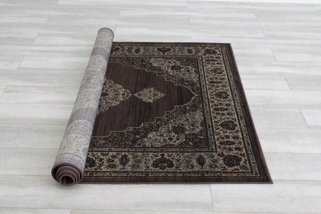 American cover design / Persian weavers Hudson 1094 Espresso Rug