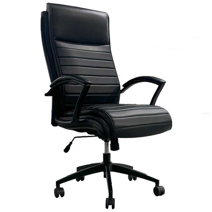 Modern Living - Leather Desk Chair in Black - DC#370-SMBK