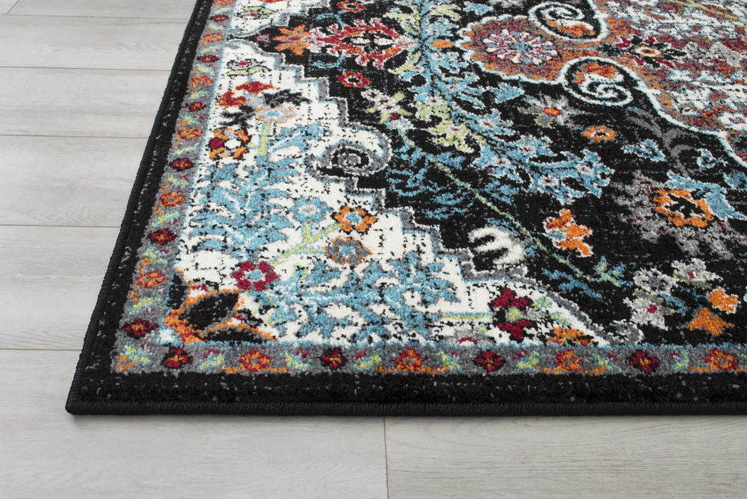 American cover design / Persian weavers Ibiza 183 Black Rug